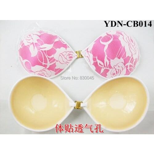 2014 New Fashion Women Bra Front button Lace Flower Print Push Up sexy Lady Bra Underwear Wedding Dress Evening Dress CB014