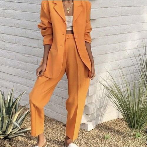 Custom Made 2 Piece Slim Womens Pants Suit Business Office Set Ladies Work Wear Outfit Blazer