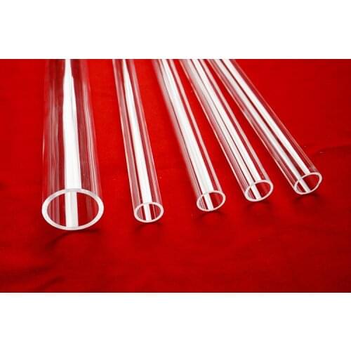 1pcs 200mm long inside diameter 40mm-51mm outer DIA 48mm-55mm high transparent plexiglass tube acrylic hollow cylindred pipe