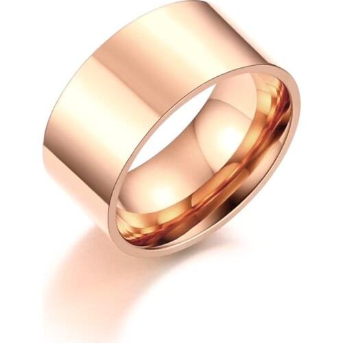 10mm Beautiful Attractive Stainless Steel Rings Men motorcycle Big Round Fashion Jewelry Simple Style anillos mujer anello uomo