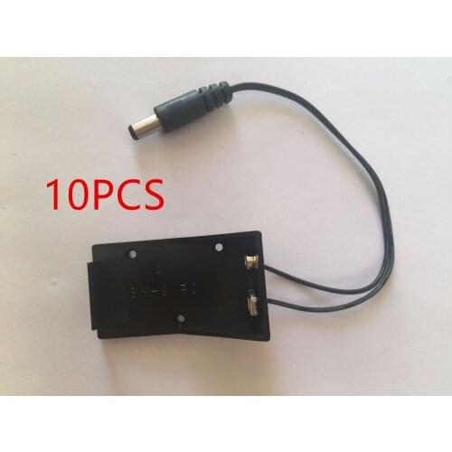 10PCS 9V KEYES Battery Holder Box Case Wire With Plug 5.5x2.1mm For Arduino