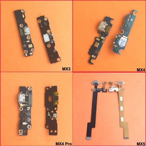 10pcs High Quality For MX3 MX4 MX4 Pro MX5 Charging Port USB Charger Flex Cable Board Socket Connector Replacement Part