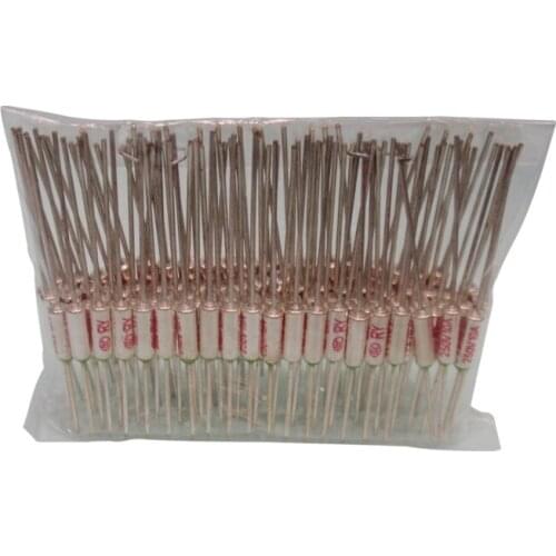 100PCS 10A 250V 216 degrees Celsius Thermal cutoff Fuses temperature insurance tube RY TF metal fuse 10a/250v Free shipping