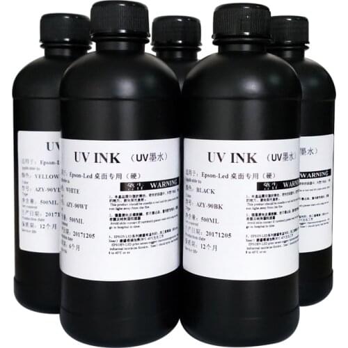 1000ML Bottle LED UV Ink For Epson L800 L805 L1800 R290 R330 1390 1400 4800 4880 7800 7880 TX800 XP600 XP300 Inkjet UV Printer