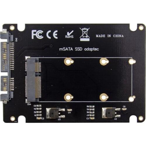 2.5 inch Add on cards SATA To mSATA SSD Adapter Card Converter NGFF 7 +15Pin Conversion Expansion Card computer components