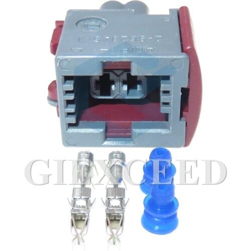 2 Sets 2 Pin Car Electric Wiring Female Socket 2-962345-1 Waterproof Connector Auto Accessories 3.5 Series 411 32 21
