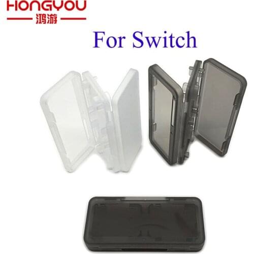 20Pcs For Nintend Switch NS Console Hard Plastic Momery Game Cards Carry Storage Box Protective Case Holder