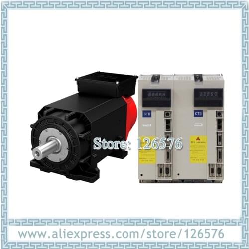 3.7KW 23.6N.m AC380V AC SERVO Spindle Motor with driver for cnc milling machine