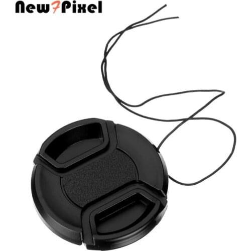 49mm 52mm 55mm 58mm 62mm 67mm 72mm 77mm Center Pinch Snap-on Front Camera Lens Cap Protection Cover With Anti-lost Rope