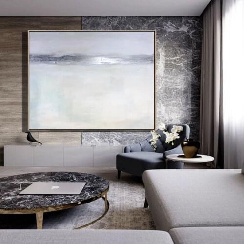 White oil painting 100% Hand painted Abstract Oil Painting Canvas art modern artwork Wall Art Picture for Living Room