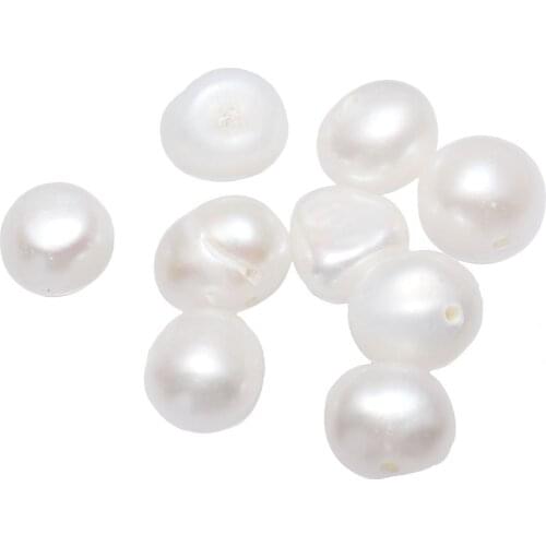 10pcs/Bag Cultured Potato Freshwater Pearl Beads Natural 7-8mm Approx 0.8mm Sold By Bag