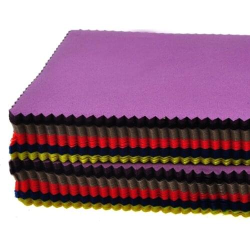 100pcs/lot 14x15cm Cleaning cloth glasses mobile phone wiping cloth microfiber utility cloth Cotton Clean Flannels Print Logo