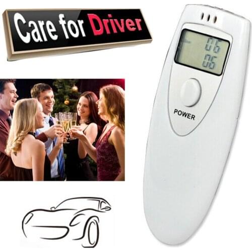 1PCS Mini Digital Alcohol Tester Handheld Police Alcohol Breath Tester Breathalyzer Analyzer LCD Detector Display PFT-641