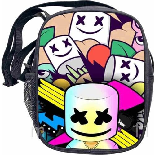 DJ Marshmello Mini Messenger Bag Men Women Casual Travel Portable Cross Bags Kids Toddlers Satchel Snacks Toys Bags Kid Gift