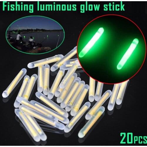 20pcs Fishing Fluorescent Lightstick Floating Luminous Stick For Night Fishing Fishing Gears Peche Accessoire Pesca