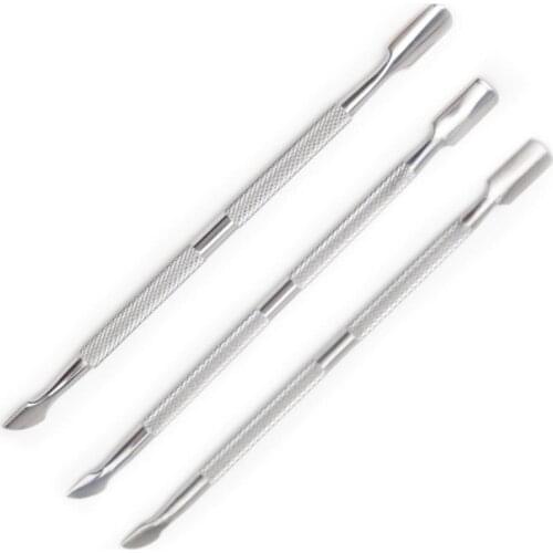 1PC High Quality Stainless Steel Dead Skin Remover Nail Cuticle Pusher Cutter Pedicure Manicure Nail Art Tools G011