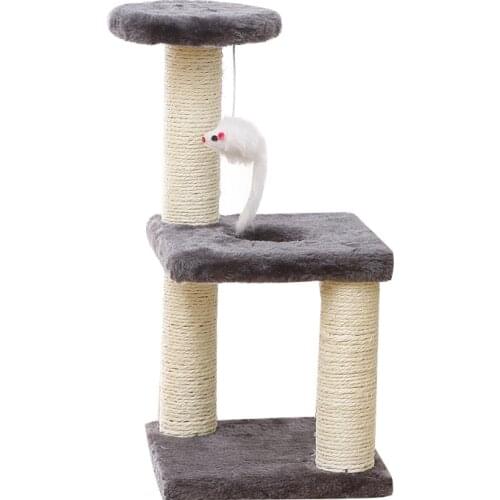 Small Cat Tree House Cat Cat Scratchers Climbing Frame Climbing Frame With Hammock Table Pet Cat Toy Kitty Play House For Kitten