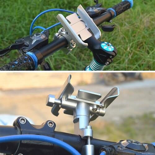 Motorcycle Bicycle Adjustable Phone Holder Mount Bike Handlebar Mobile Phone Holder Clip for 4-6.5inch Smart Mobile Phone
