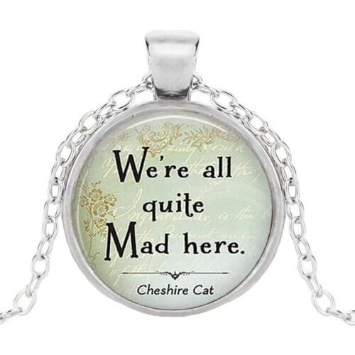 We are all very angry about the charm jewelry of Alice in Wonderland Crystal Pendant Necklace