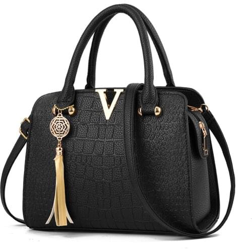 New fashion trend Boston handbag Fashion casual European and American big bag shoulder crossbody bag shitouwen 27.5X12X20cm