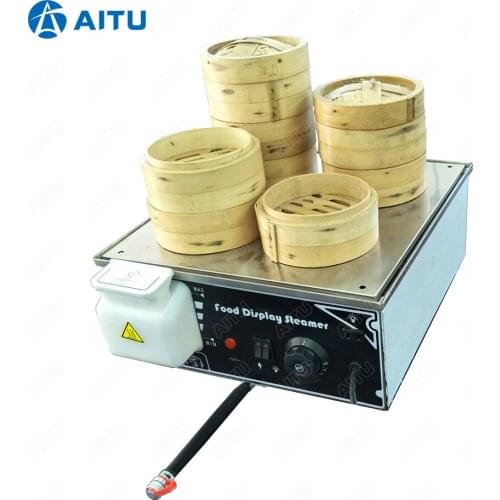 KA500D-4 220V 110V Mini Electric Chinese Bun Steamer Machine Commerical Stainless Steel Food Steamer with 4 steam outlet