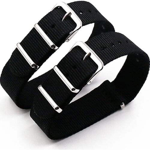 Nylon strap mens pin buckle 18mm20mm22mm watch accessories sports waterproof watch belt watch band men watch