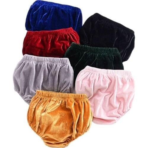 2020 Summer Toddler Girls Pleuche All-match Shorts Pure Color Baby Boys Bread Pants Cute Kids PP Pants Roupe Bebes Cloth Outwear