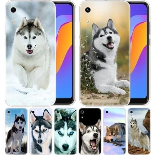 Silicone Case Alaskan Malamute Siberian husky dog for Huawei Honor 9X 8A 7A 20 Pro 7X 8X 7S 8S 8 9 10 Lite View 20 20i 10i Play