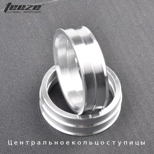 Teeze - (4 pieces/set) Centric Hub Ring OD 70.1 to ID 67.1 Aluminum Alloy Center Hub Rings Tire Accessories