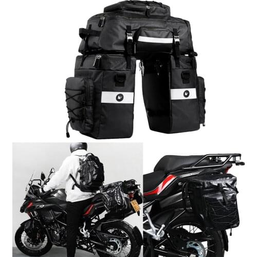 Bicycle Bike Bags High Capacity 75L MTB Road Bike Rack Bag 3 in 1 Multifunction Bicycle Pannier Rear Seat Trunk Bag