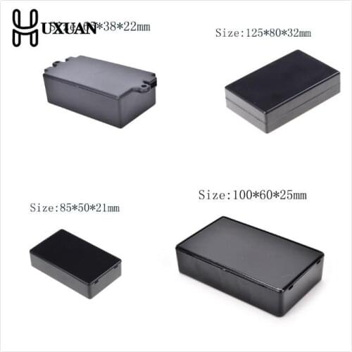 Waterproof ABS Plastic Electronic Enclosure Project Box Case Black 65*38*522mm 125*80*32mm 85*50*21mm 100*60*25mm