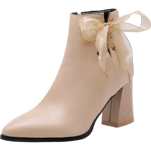 Hot Sale Woman Super Big Size 32-48 New Round Toe Med Knee Boots Women Casual Increased High Heel 7.5CM Fashion Warm Shoes 88-2