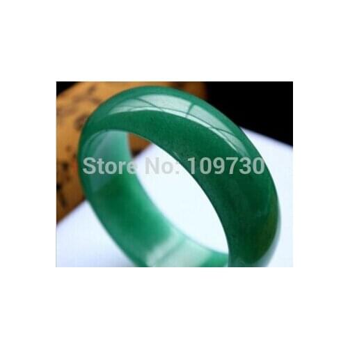 001534 Certified 100% Natural Green Jade Bangle Bracelet 58-62mm "Handmade" (A0502)