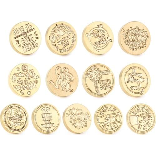 1PC Retro Letter Sealing Wax Replace Copper Head Vintage Envelope Hobby Tools DIY Wax Sealing Decoerative Stamp Crafts