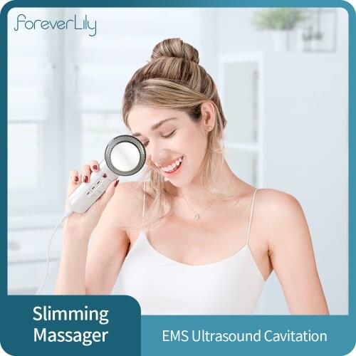 3 in 1 Facial Lifting EMS Infrared Ultrasonic Body Massager Device Ultrasound Slimming Fat Burner Cavitation Face Beauty Machine