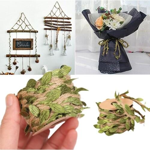 5Meter/Roll Natural Jute Rope Ribbons For Crafts Handmade Home Sewing DIY Christmas Hemp Ribbon Bow Party Gift Wrapping Supplies