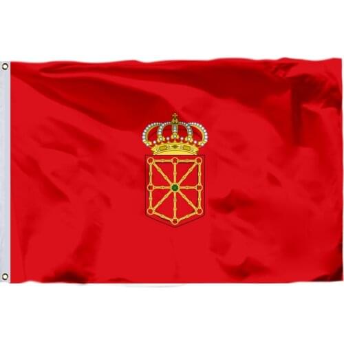 Navarre Flag 90x150cm 3x5ft 100D Polyester Double Stitched High Quality Spain Autonomous Regions 60x90cm 21x14cm Banner