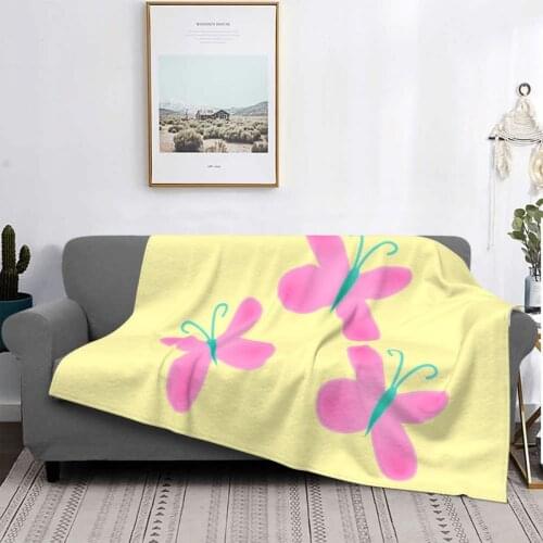 Butterflies Blankets Fleece Winter Colorful Cute Multifunction Warm Throw Blanket for Bed Car Bedspread