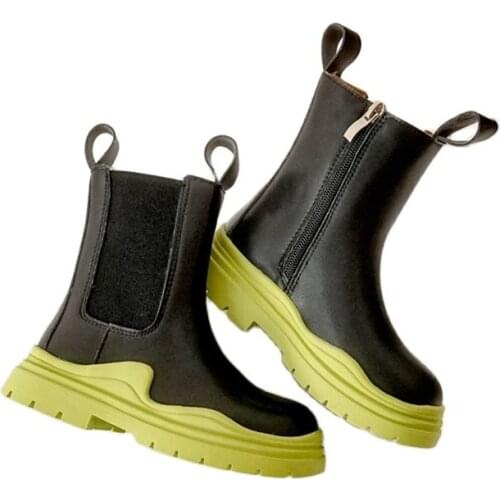 JUNSHANANGEL Leather Boots For Girls