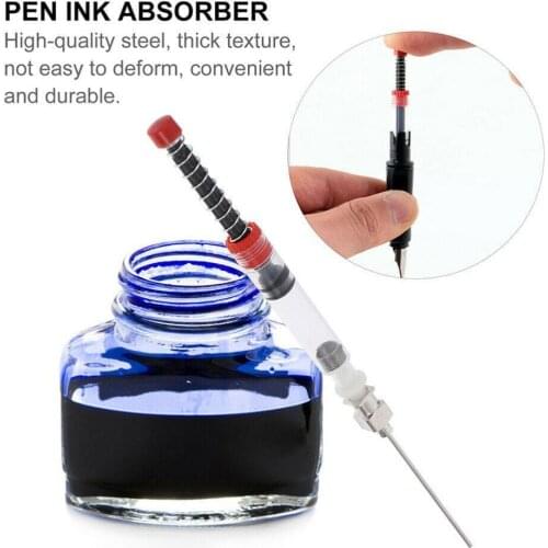 Pen Ink Cartridge Converter Filler Ink Pen Ink Sac Syringe Device Tool Stationery Office Supplies Fountain Pen Ink Absorber