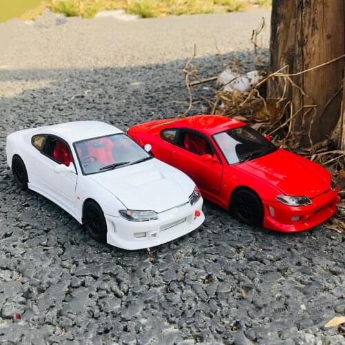 WELLY 1:24 For Nissan Silvia S-15 Diecast Alloy Static Car Model Mens Display Gift Boys Toy