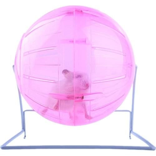 Hamster Ball Running Sports Exercise Small Pets Cage Accessories Hanging Rack Transparent Jogging Hamsters Wheel Guinea Pig Toys