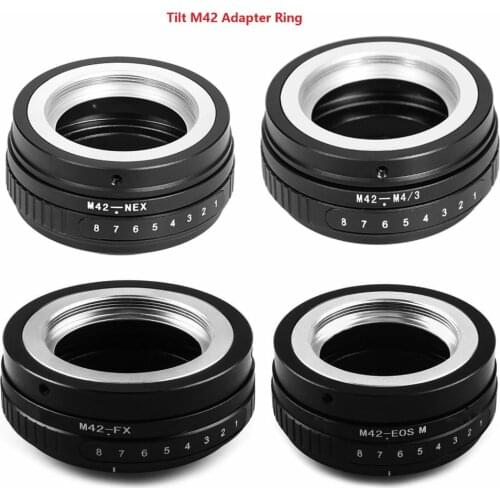 Tilt M42 Screw Mount Lens Adapter Ring M42-nex M42-fx M42-m43 To For Eos M Fujifim Panasonic Sony Nex E Nex7 Nex-5 Camera