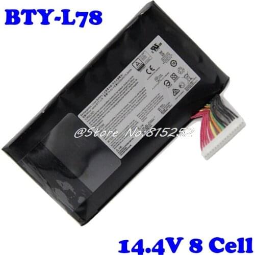 Laptop Battery For MSI GT80 BTY-L78 GT80S S5-A1 GT73VR GT83VR 6RF-026CN 2QE-035CN 6RE-013CN GT80-2QE S5 67SH1 S 14.4V 8 Cell New