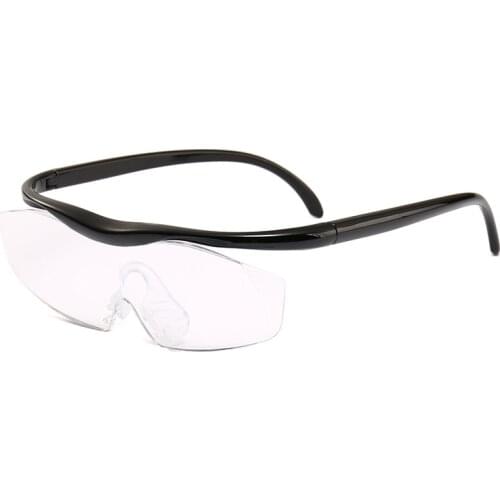 New Big Vision Unisex 180% Magnification Presbyopic Glasses +300 zoom Reading Glasses Women Eyewear Black Magnifying Glasses