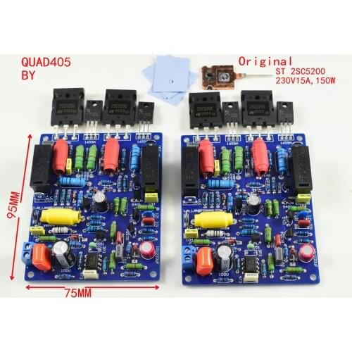 1pc Mono Audio Power Amplifier Board Assembled QUAD405 Amps 100w