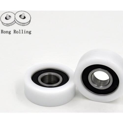 17*5*18 Packaged Plastic 6203RS Bearing inner diameter 17mm, sliding gate nylon material plastic wheel/pulley/roller 5pcs/lot