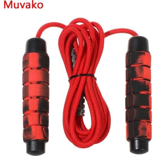 Muvako 2.8M Adjustable Jump Ropes Sports Fitness Counting Skip Rope Sponge Handle Skipping Wire Fitnesss Equipment