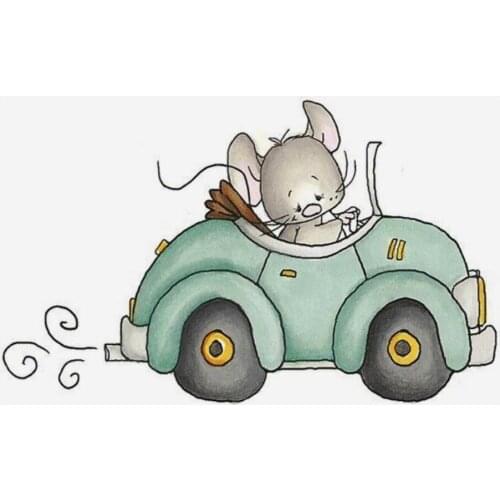 Cartoon Rat Transparent Silicone Rubber Stamp And Metal Die Sheet Cling Scrapbooking DIY Cute Pattern Photo Album Stamp