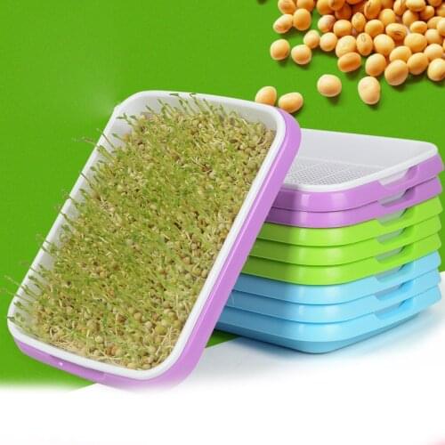 Hydroponics Seed Germination Tray Seedling Tray Sprout Plate Grow Nursery Pots Tray Vegetable Seedling Pot Plastic Nursery Tray